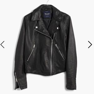 Madewell Washed Leather Motorcycle Jacket